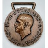 A WW1 Italian Victor Emmanuel III Military Operations Medal.