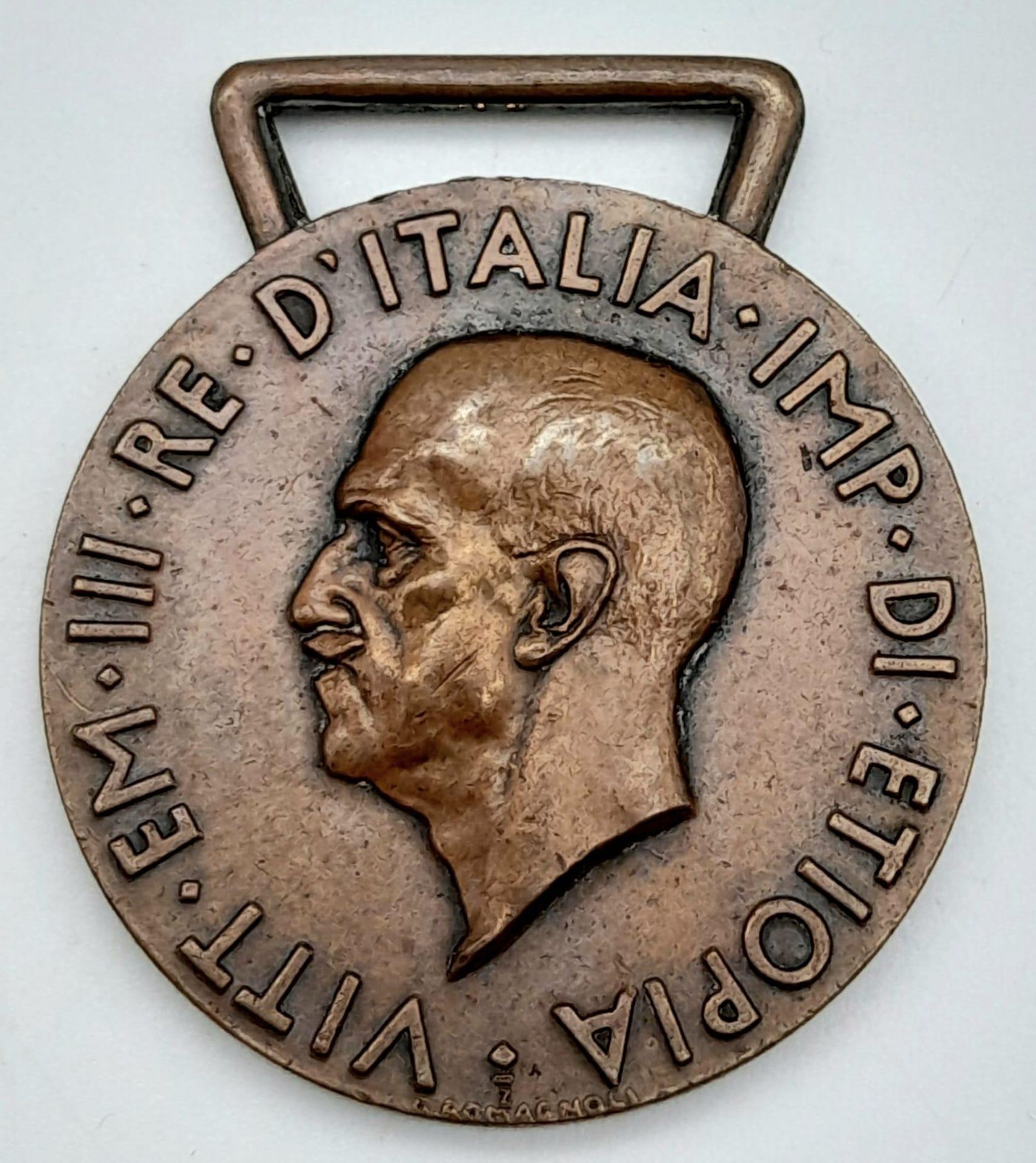 A WW1 Italian Victor Emmanuel III Military Operations Medal.
