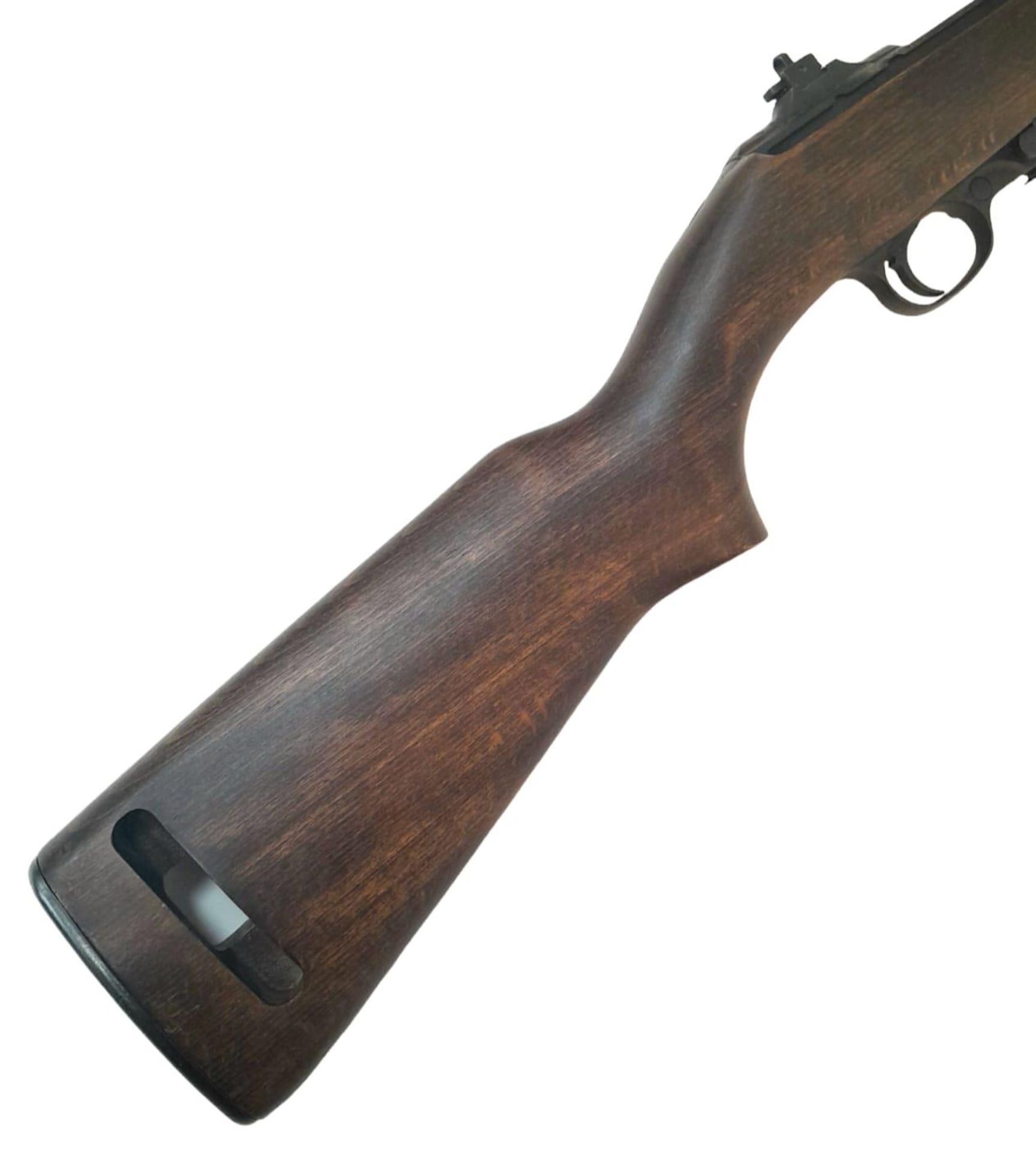 A Deactivated Winchester M1 Carbine Self Loading Rifle. Used by the USA in warfare from 1942-73 this - Image 6 of 12