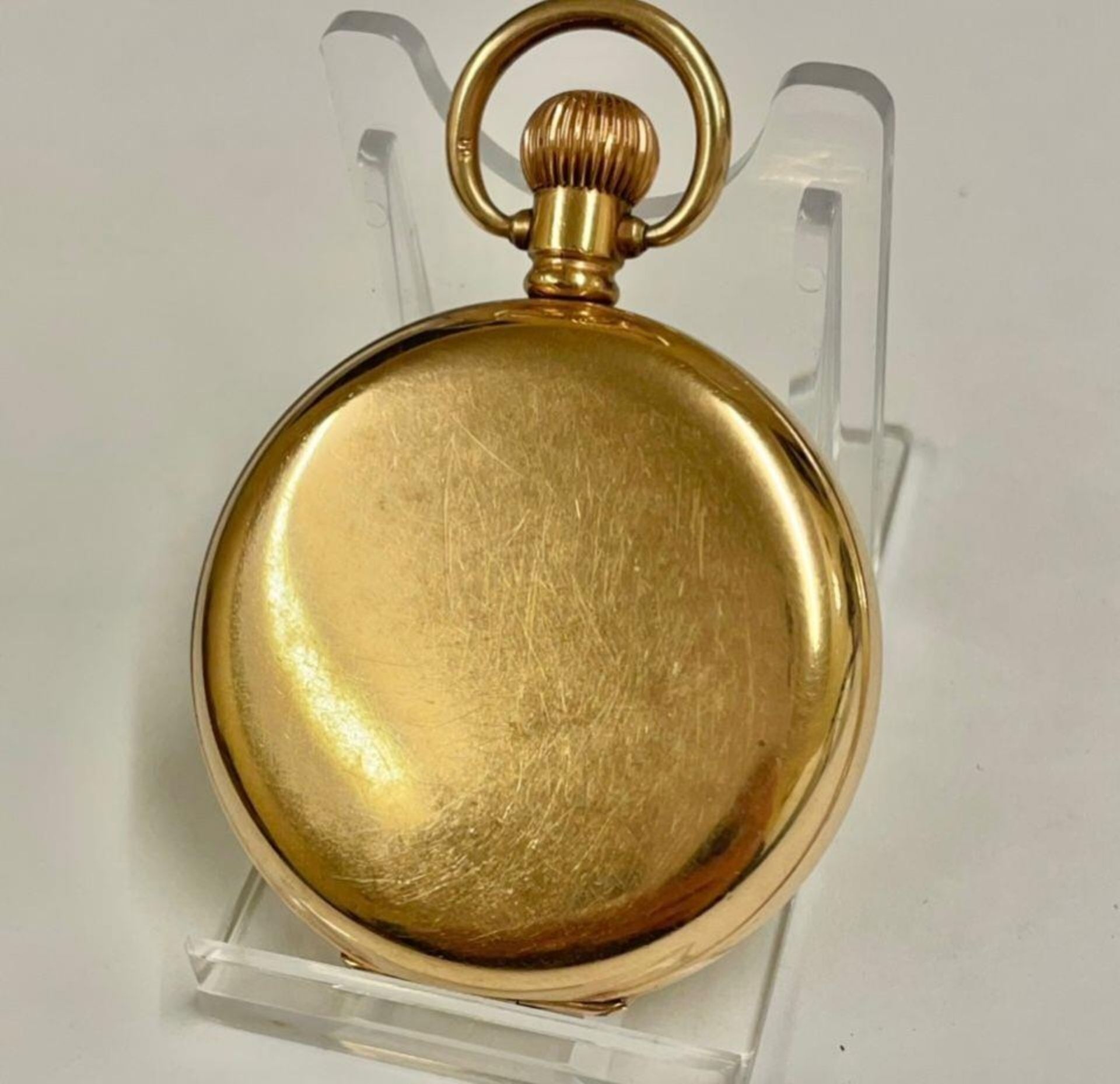 Vintage Masonic full hunter pocket watch Working - Image 2 of 2