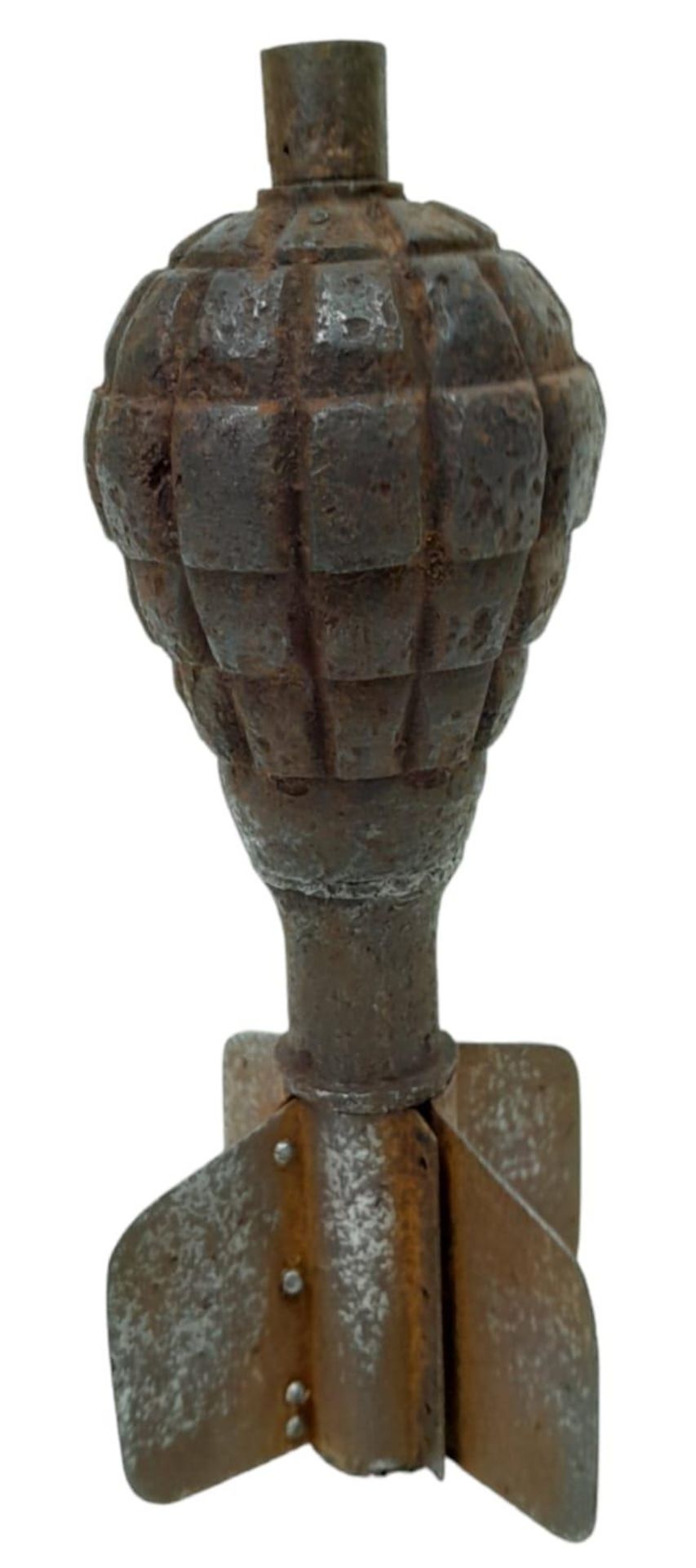 INERT Cutaway WW1 1st Pattern Granatenwerfer Spigot Morta Mortar Round. UK Mainland Sales Only - Image 2 of 5