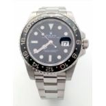 A Rolex GMT-Master II Oyster Perpetual Date Gents Watch. Model - 116710LN. Stainless steel