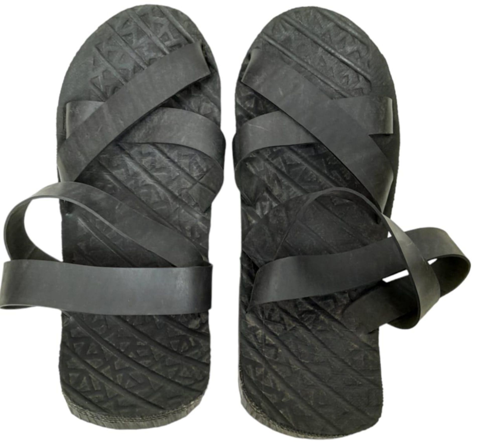 Vietnam War Era Vietcong “Ho Chi Minh” Sandals made from old truck tyres.