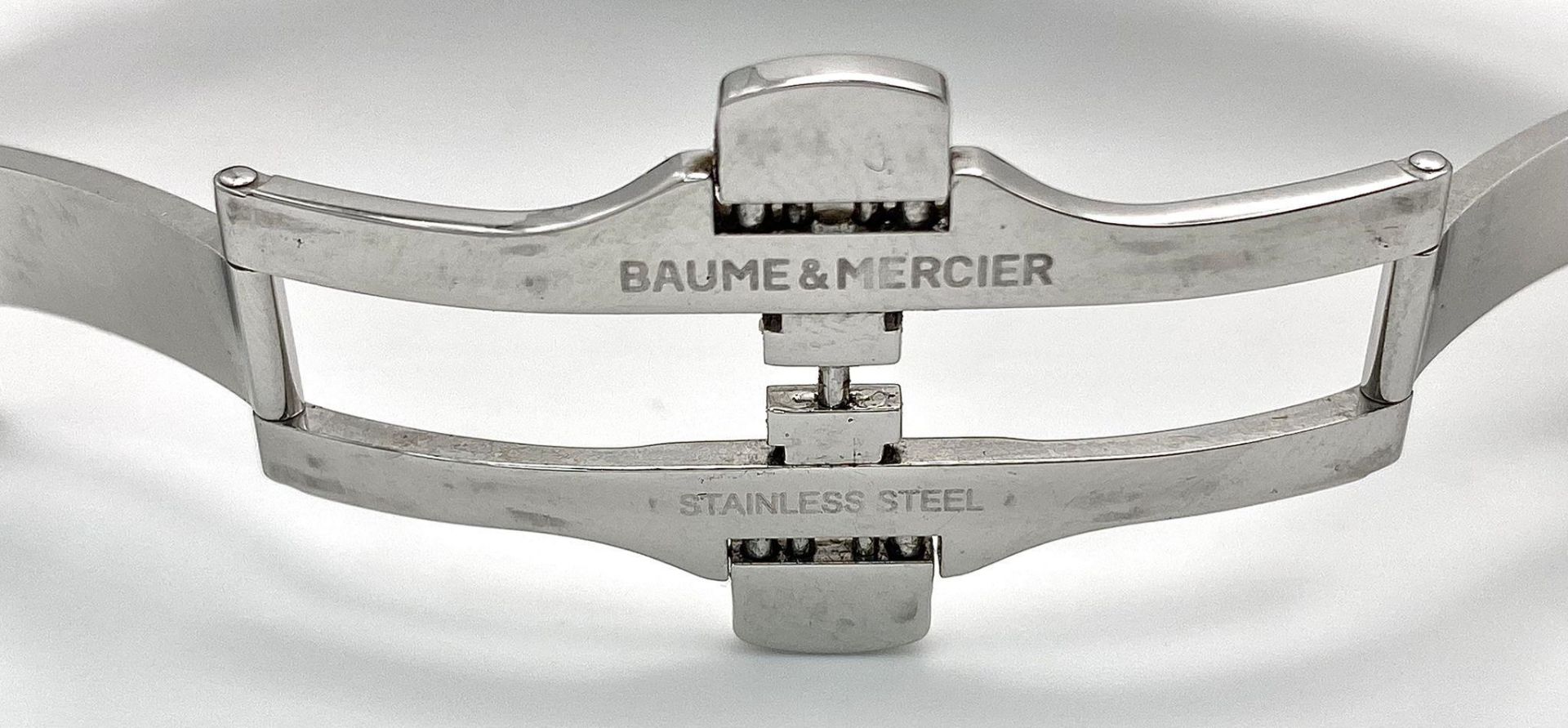A Baume and Mercier Automatic Dual Time Gents Classima Watch. Stainless steel bracelet and case - - Bild 8 aus 9