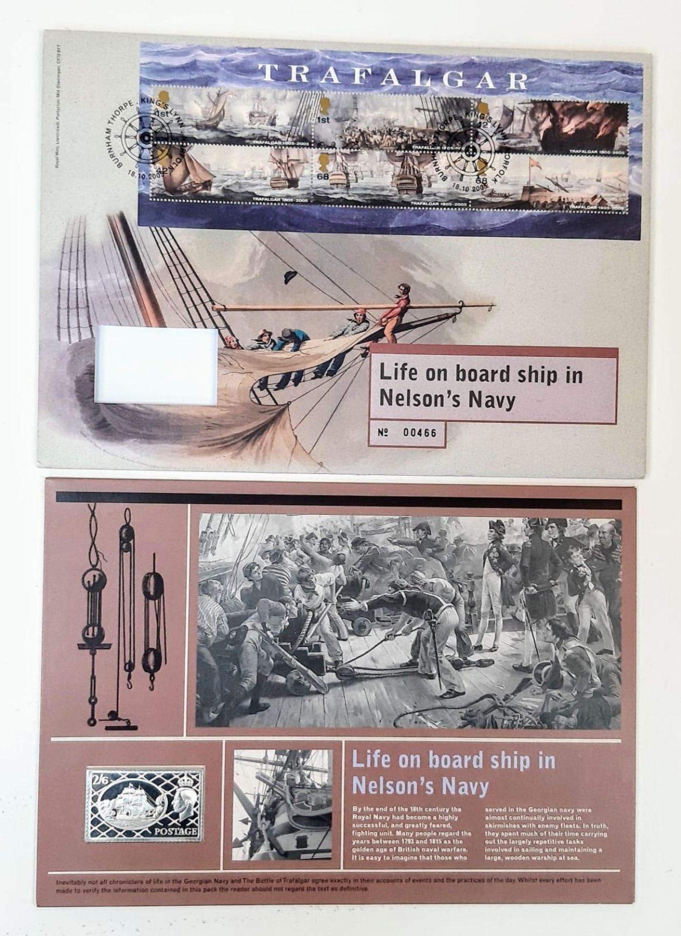 A Sterling Silver, Limited Edition, 2005 Commemorative Ingot of Life on Board Nelson’s Navy. In