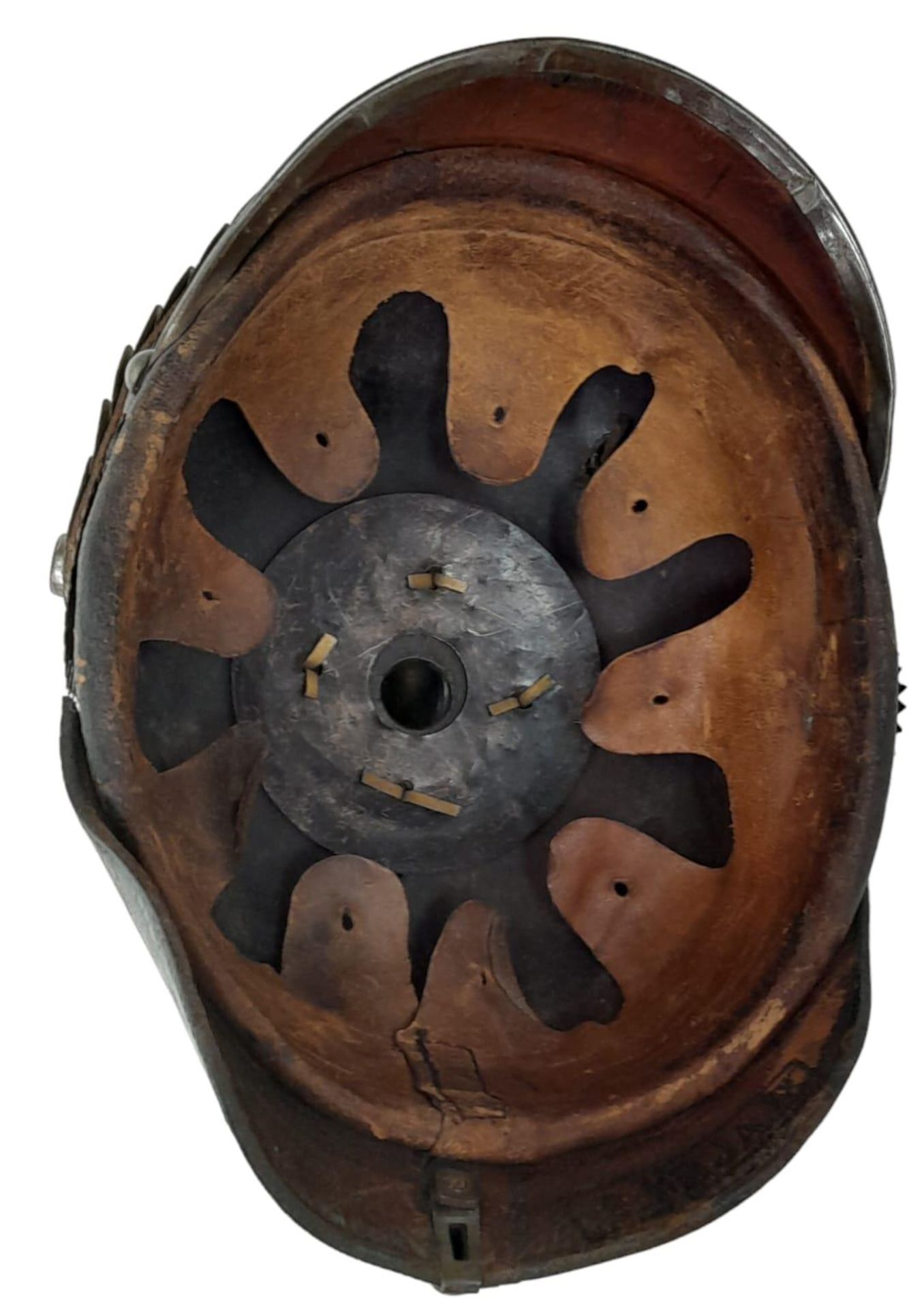 WW1 Prussian Nco’s Pickelhaube Spiked Helmet. - Image 5 of 6