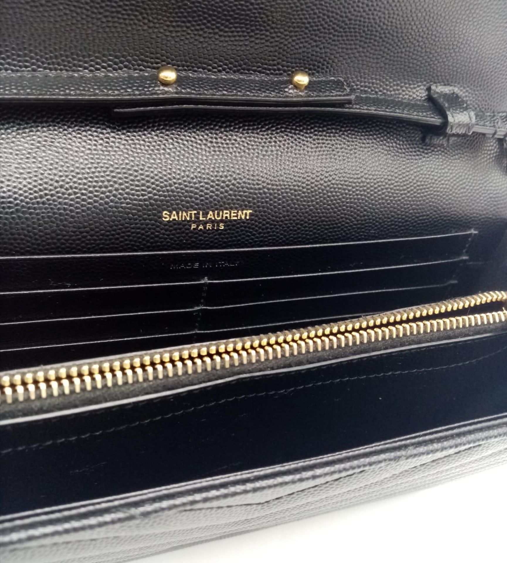 A classic Saint Laurent Cassandre Matelasse leather bag, gold tone hardware including a chain - Image 4 of 5