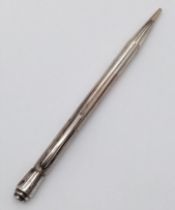 A vintage sterling silver "Life Long" pencil. Total weight 21.9G. Total length 13cm.