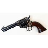 A Deactivated Uberti Reproduction Colt Peacemaker Gun. This Italian made .22 calibre revolver