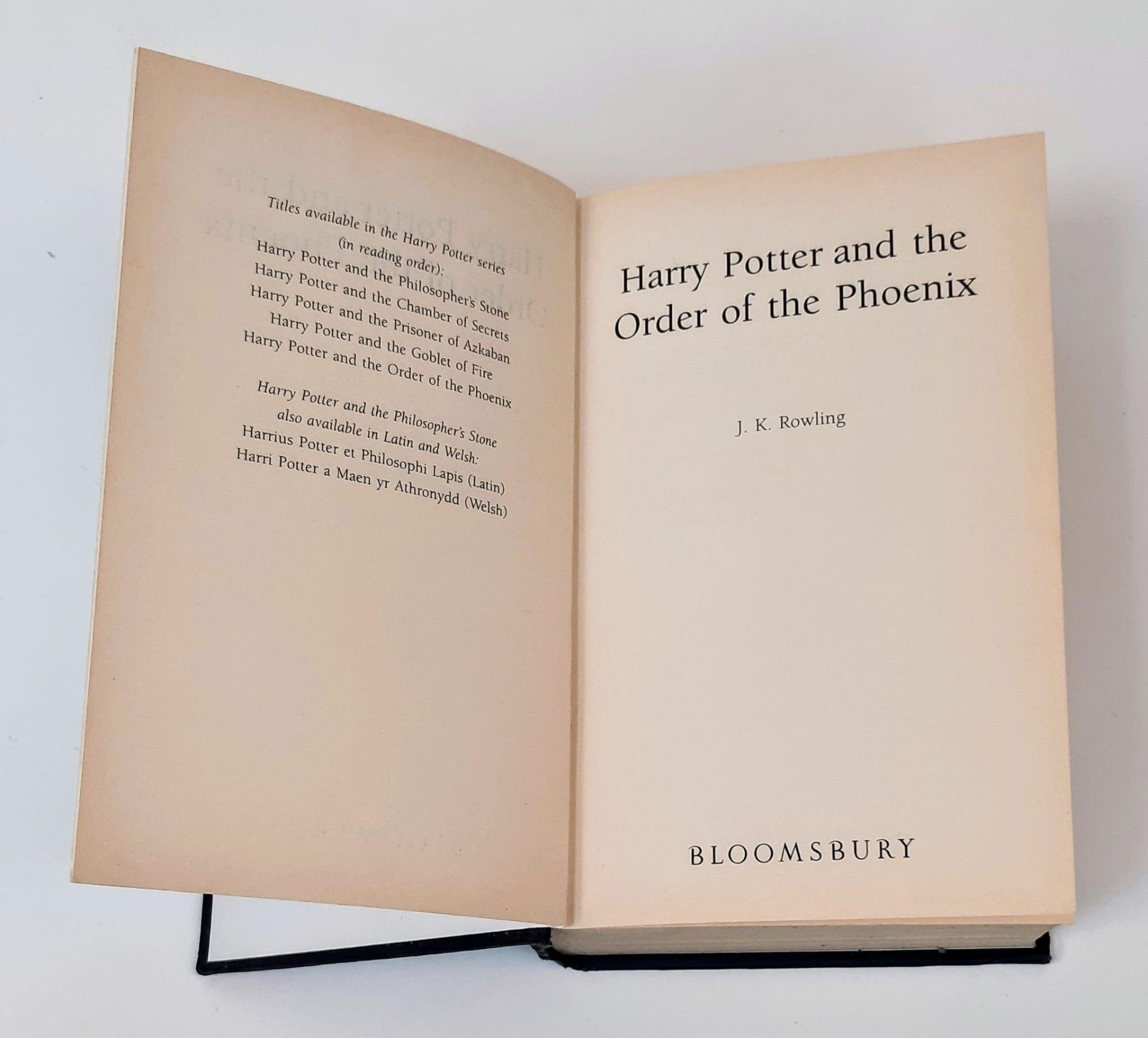 An Early Hardback Edition of Harry Potter And The Order of The Phoenix. - Image 2 of 4
