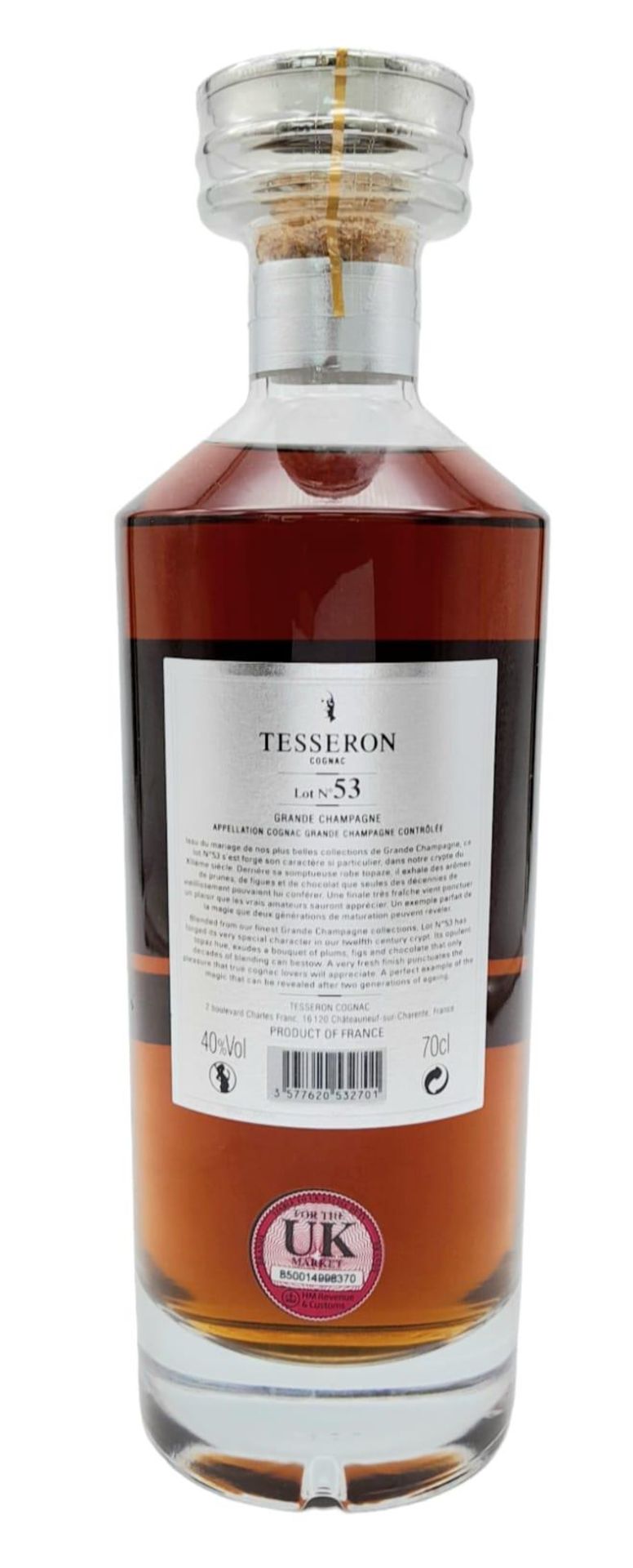 An Excellent Condition Bottle of Tesseron XO Perfection ‘Lot 53’ 1st Cru Cognac. In its Presentation - Bild 4 aus 9