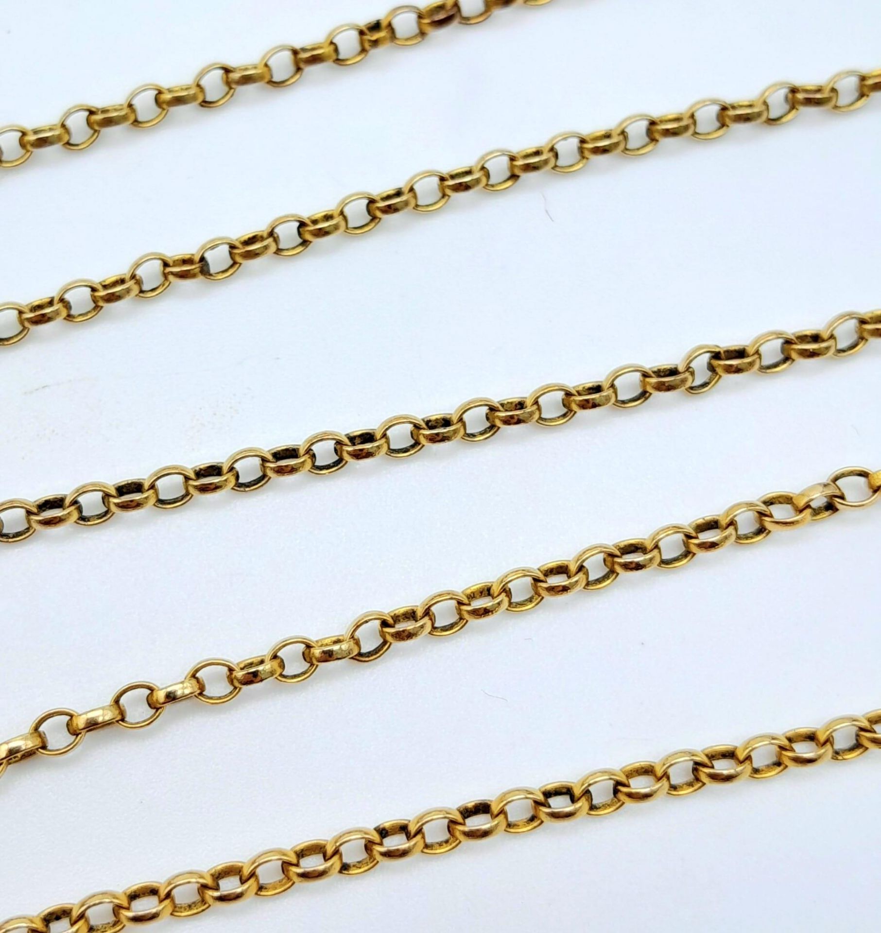 A 9 K yellow gold chain necklace, length: 56 cm, weight: 7.2 g. - Image 4 of 4