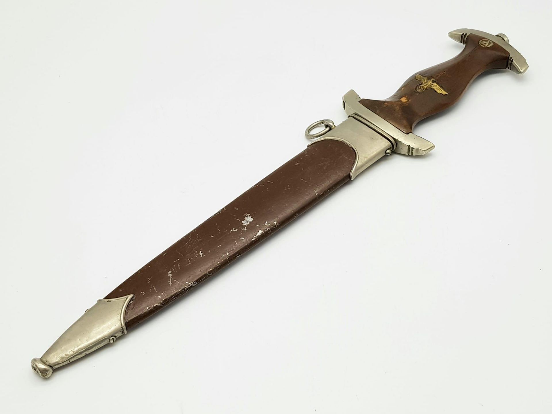A 3rd Reich SA Dagger with Rare 1935 Makers Mark C. Eppenstien-Sohn. Gruppe Marked Wm for - Image 6 of 7