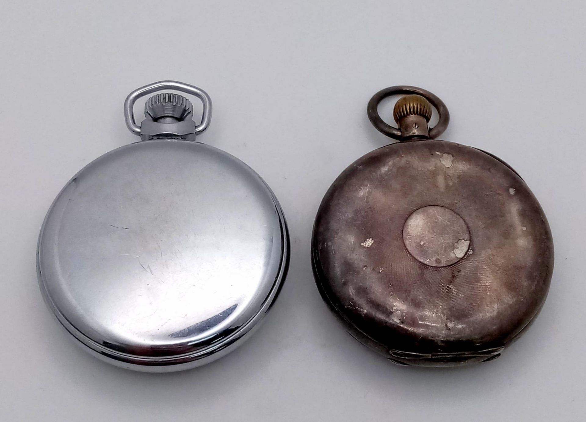 A Vintage and Antique Pocket Watch. Ingersoll vintage top-winder and antique (935)silver cased - Bild 4 aus 4