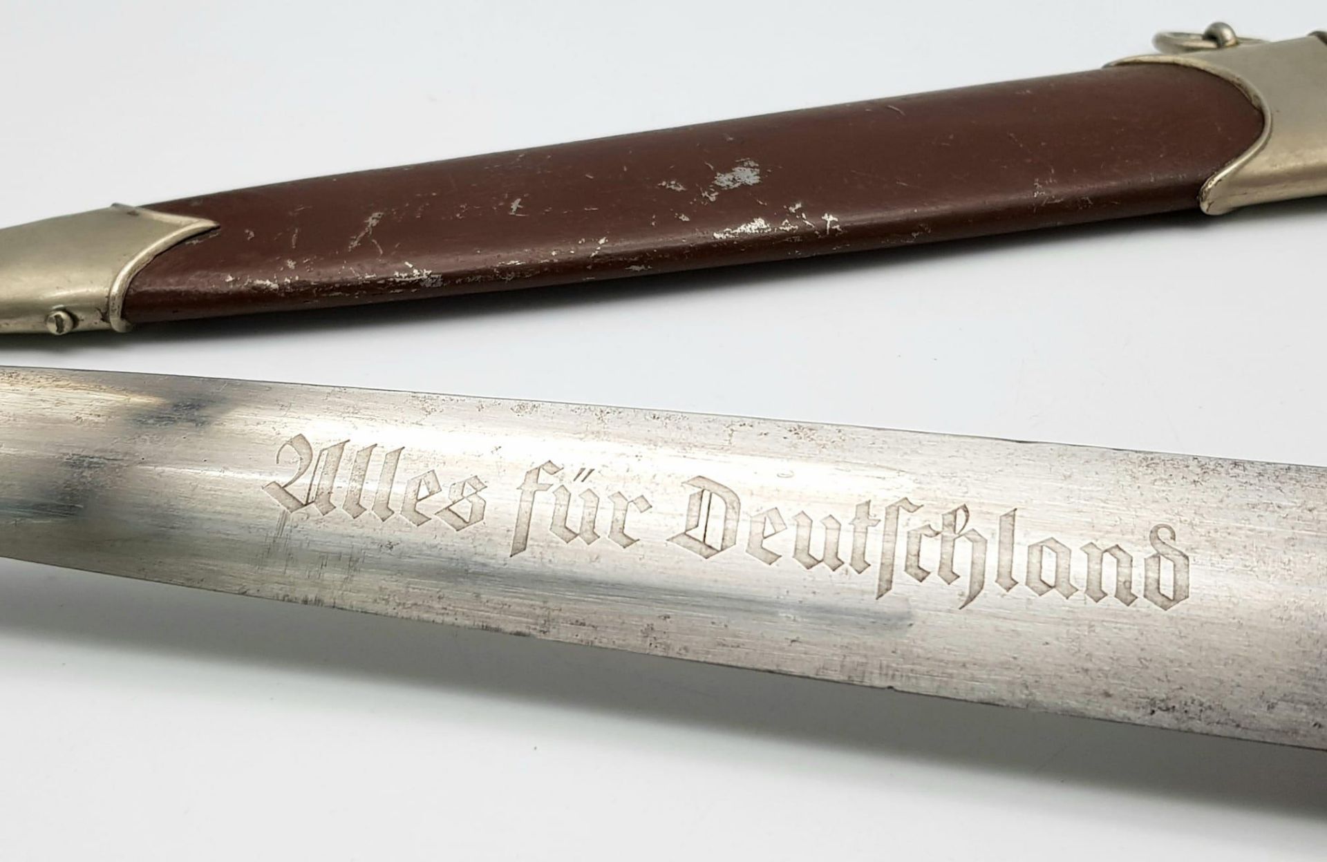 A 3rd Reich SA Dagger with Rare 1935 Makers Mark C. Eppenstien-Sohn. Gruppe Marked Wm for - Image 3 of 7
