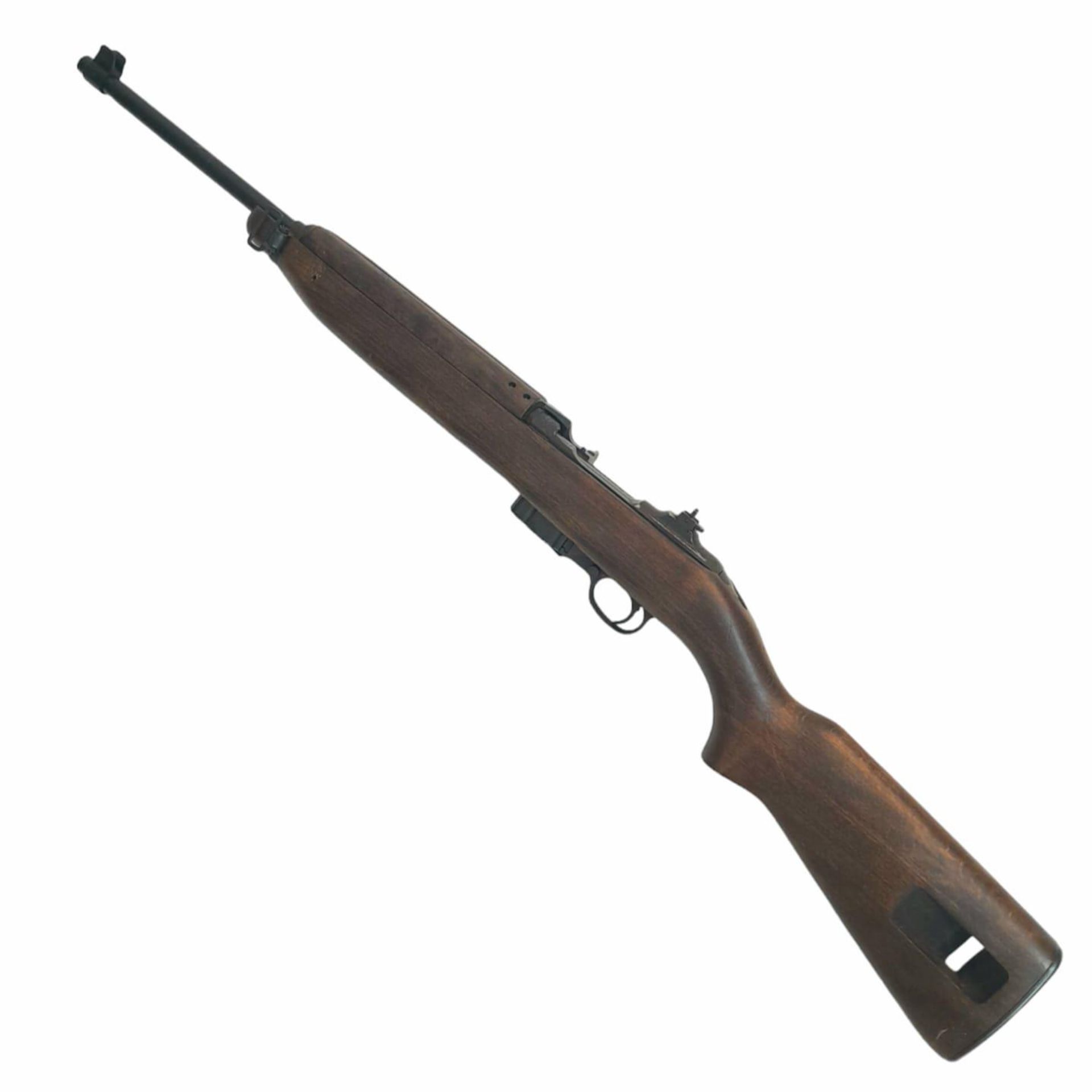 A Deactivated Winchester M1 Carbine Self Loading Rifle. Used by the USA in warfare from 1942-73 this - Image 3 of 12