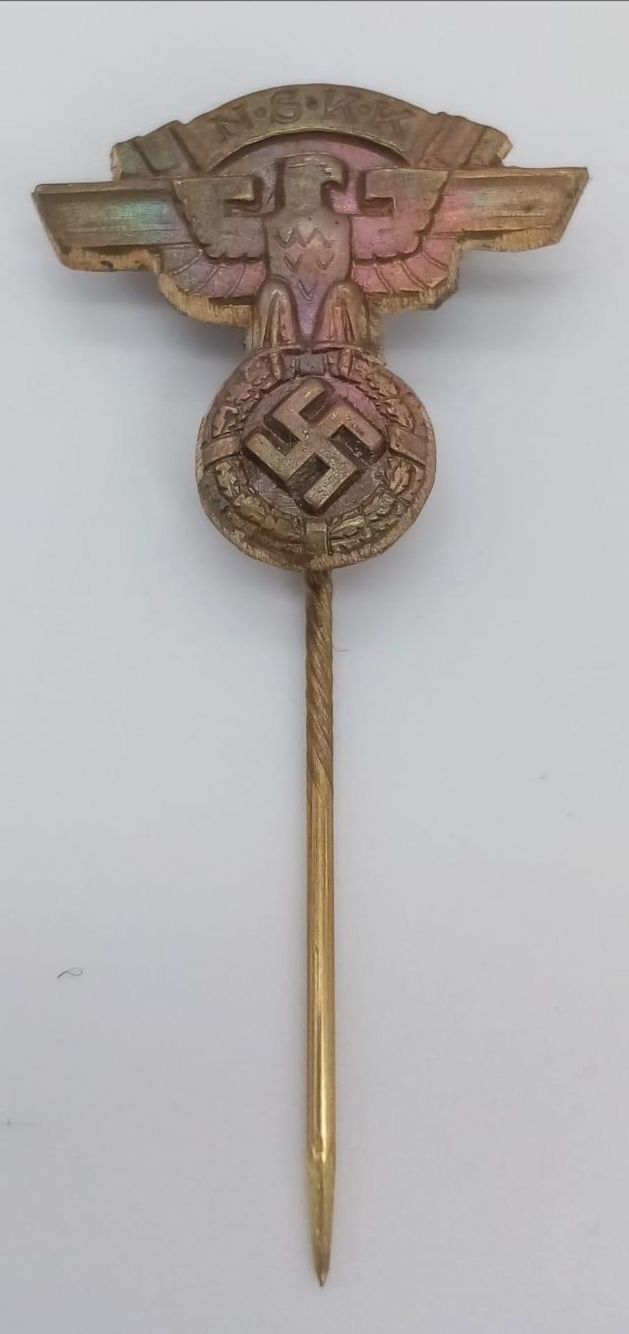 3 rd Reich NSKK Lapel Pin & Box.