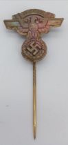 3 rd Reich NSKK Lapel Pin & Box.