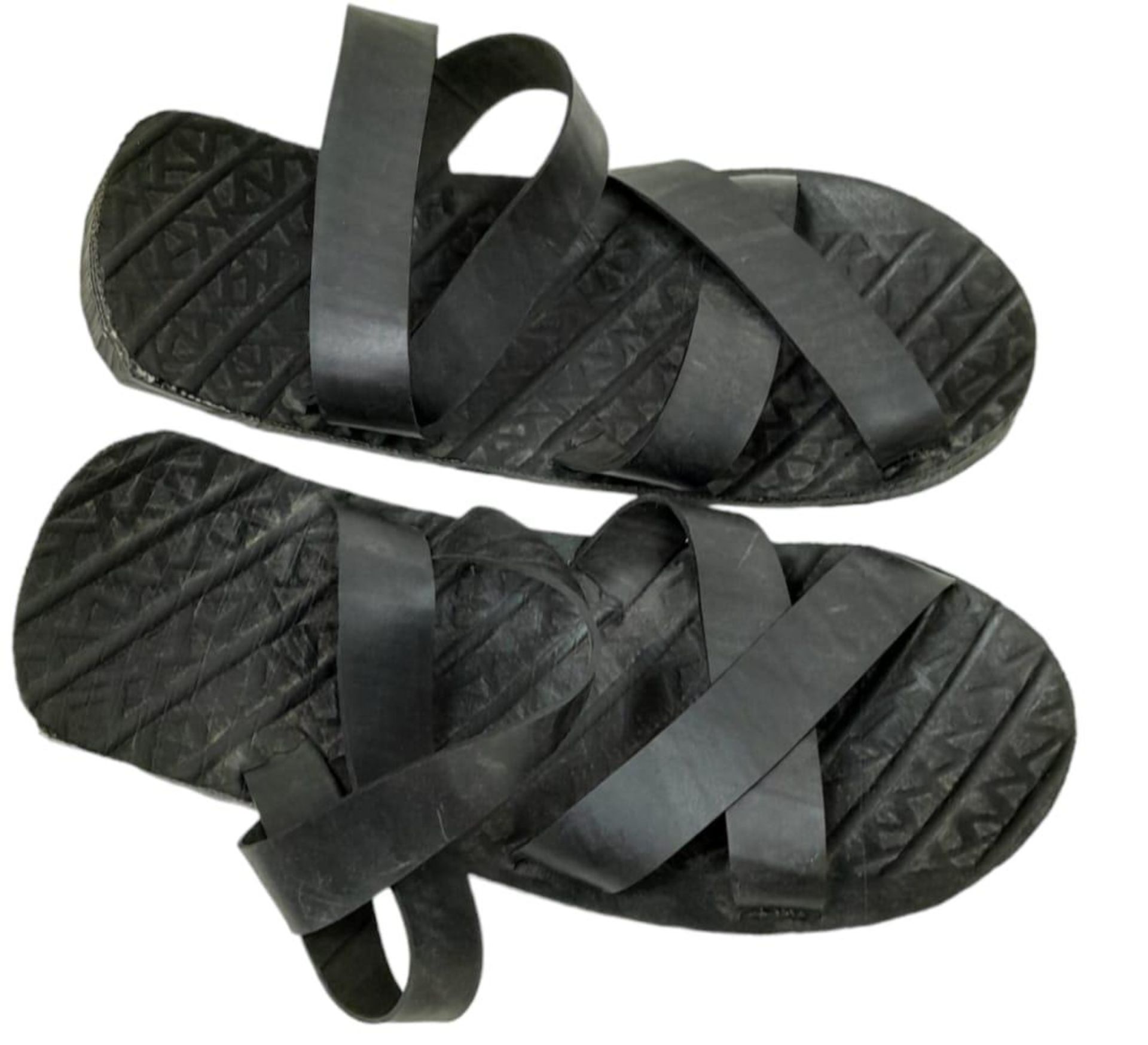 Vietnam War Era Vietcong “Ho Chi Minh” Sandals made from old truck tyres. - Image 4 of 4