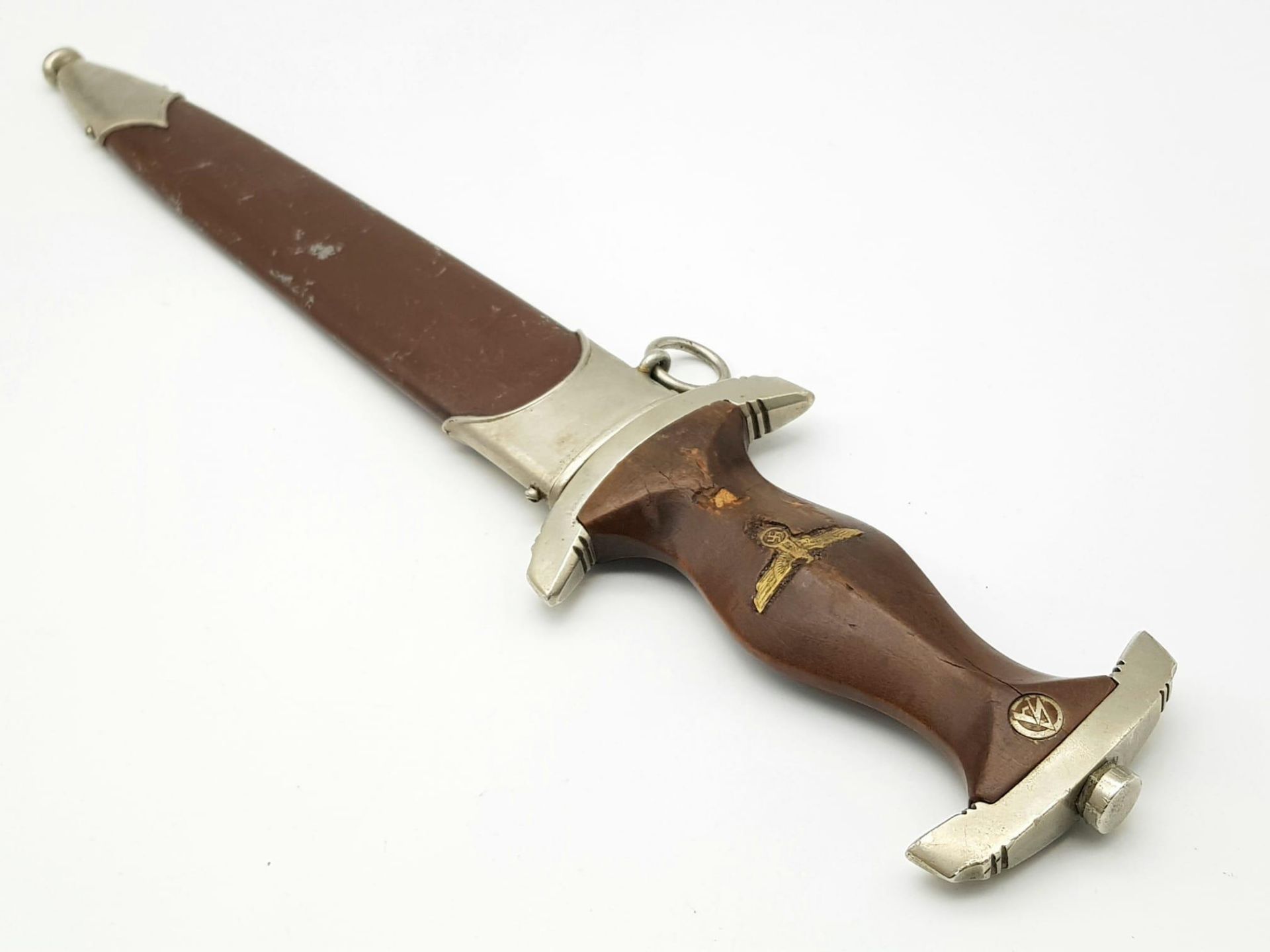 A 3rd Reich SA Dagger with Rare 1935 Makers Mark C. Eppenstien-Sohn. Gruppe Marked Wm for - Image 7 of 7