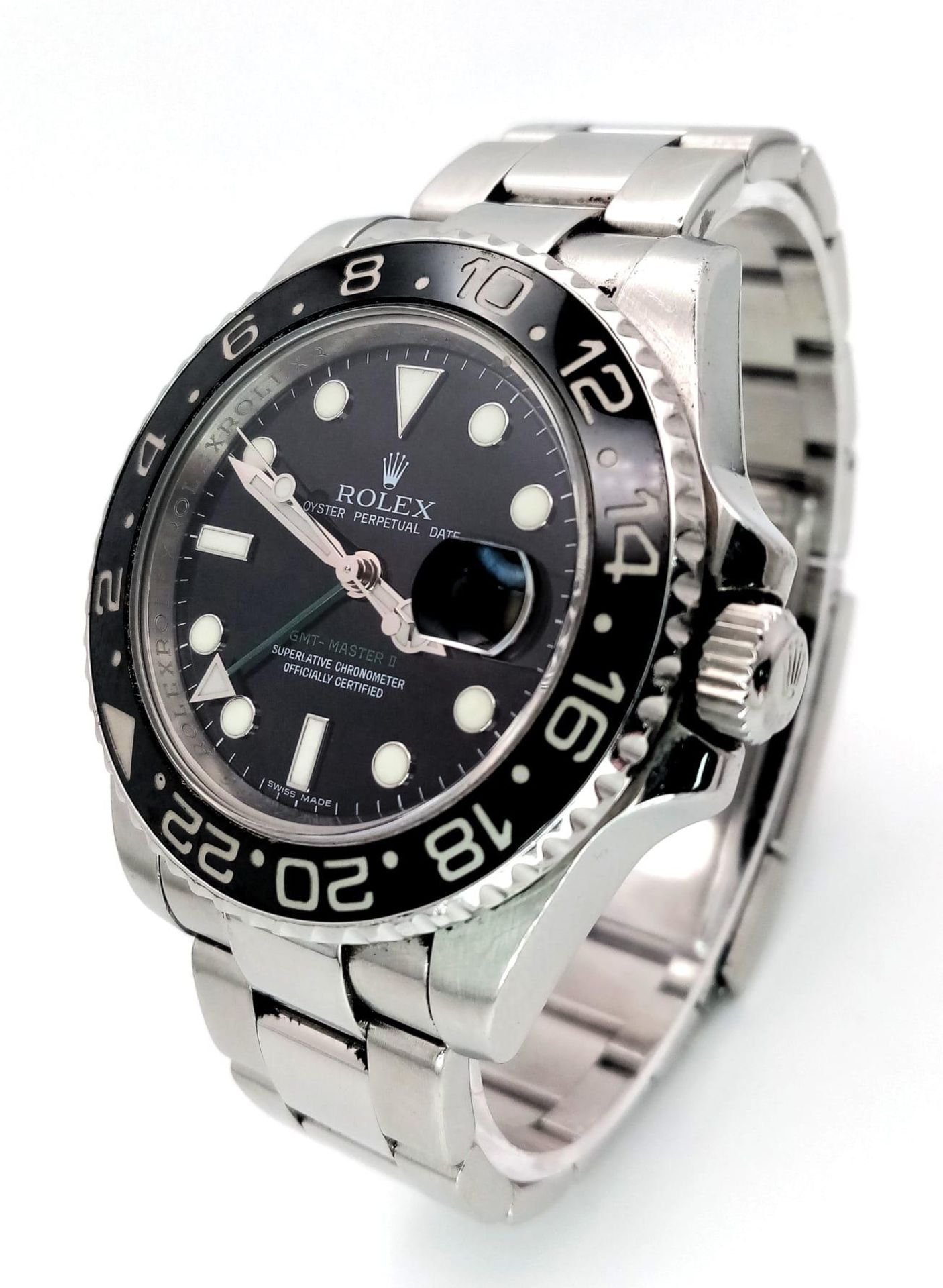 A Rolex GMT - Master II Automatic Gents Watch. Model 116710LN. Stainless steel bracelet and case - - Bild 2 aus 11