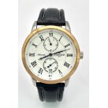 An Excellent Condition Men’s Automatic Bi-Metal Date Window Watch by Thomas Earnshaw. Model 8035.
