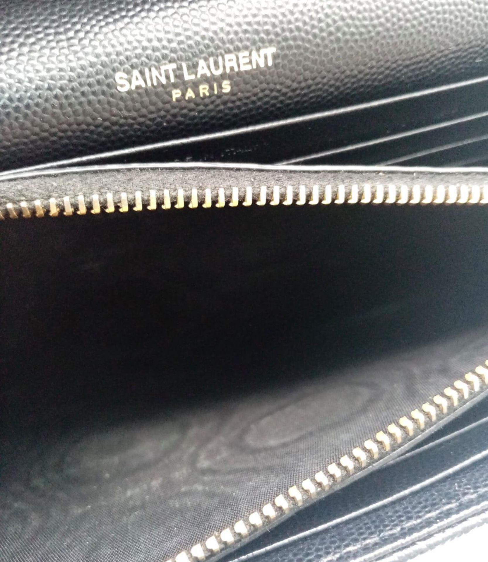 A classic Saint Laurent Cassandre Matelasse leather bag, gold tone hardware including a chain - Image 5 of 5