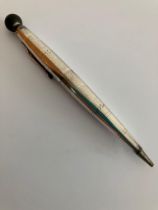 Vintage SILVER PROPELLING PENCIL. Hallmark for G Stockwell, London 1932. Working order.