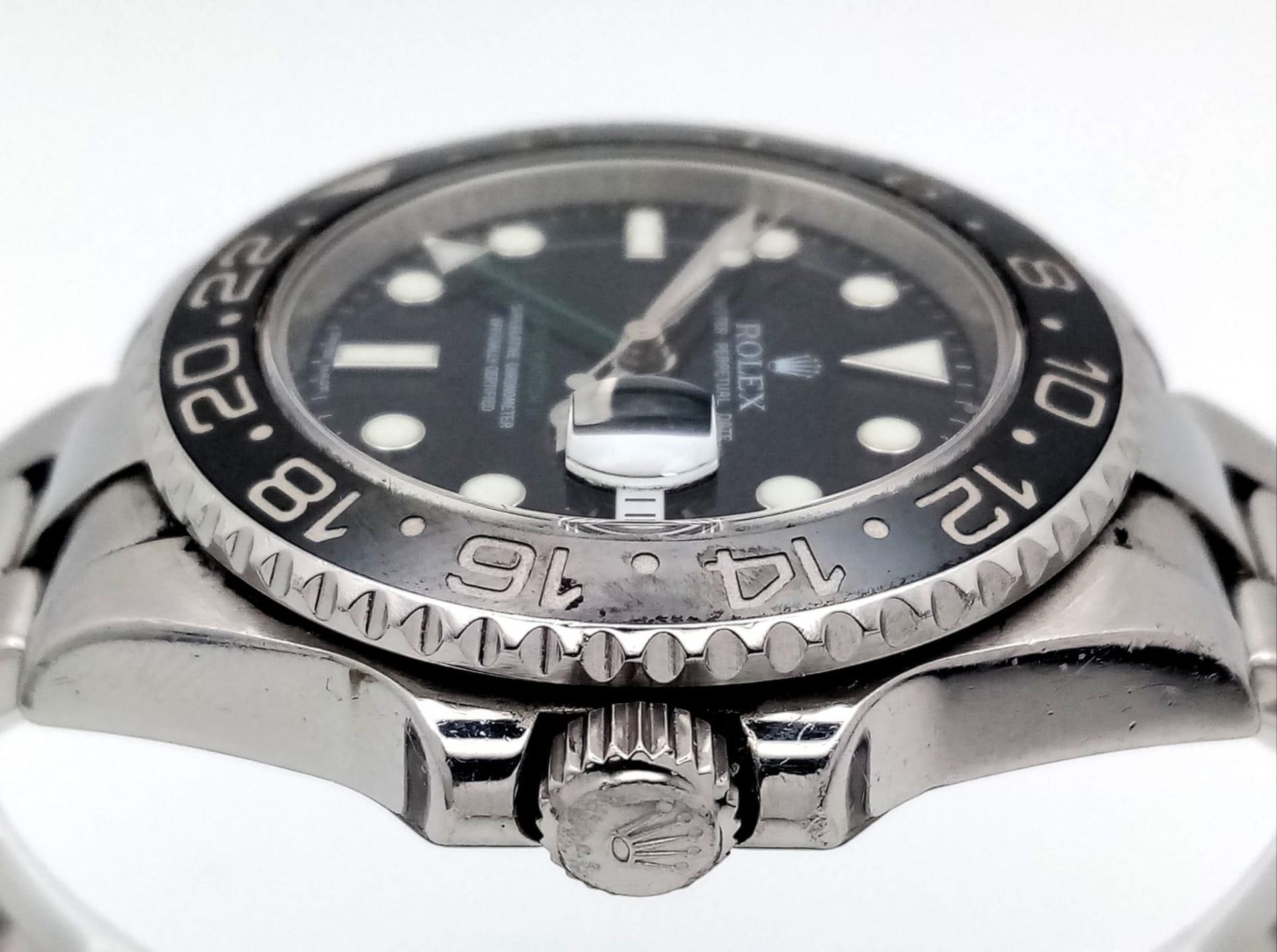 A Rolex GMT - Master II Automatic Gents Watch. Model 116710LN. Stainless steel bracelet and case - - Bild 4 aus 11