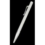 A Sterling Silver Cased Mechanical Pencil. 12cm. Birmingham hallmarks. 22g total weight.