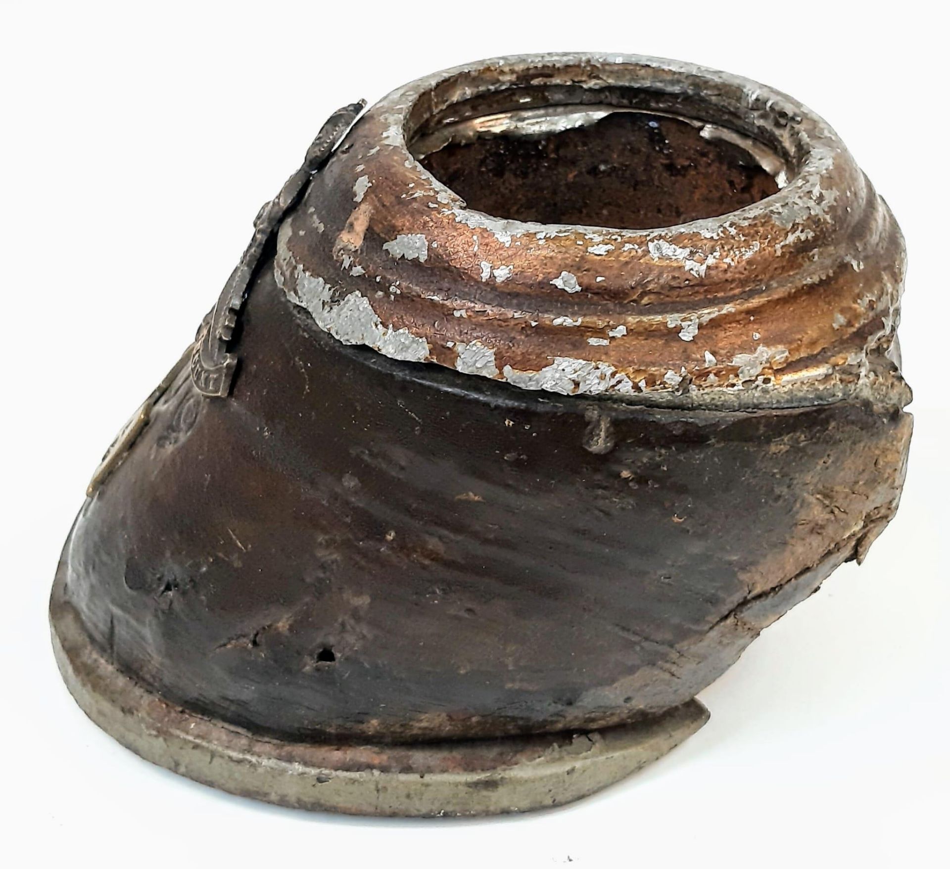 WW1 Trench Art Horse Hoof from a Horse in the Royal Horse Artillery during the First World War. - Image 2 of 6