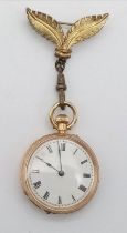 14kt Gold Fob pocket Watch (not working)