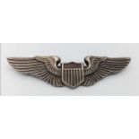 WW2 USAAF Pilots Wings Made by Angus & Coote, Sydney Australia.