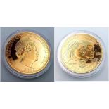 A 2011 William and Kate Gilt Proof Crown Coin.