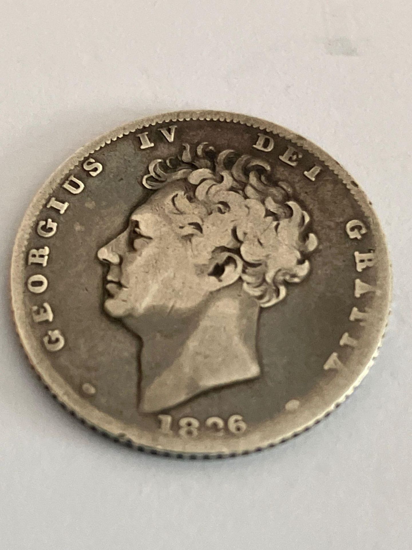 1826 GEORGE IV SILVER SHILLING in Fine condition. Please see pictures.