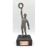 WW2 German Military Division Sports Trophy. 100m clothed swim. Celle 1940.