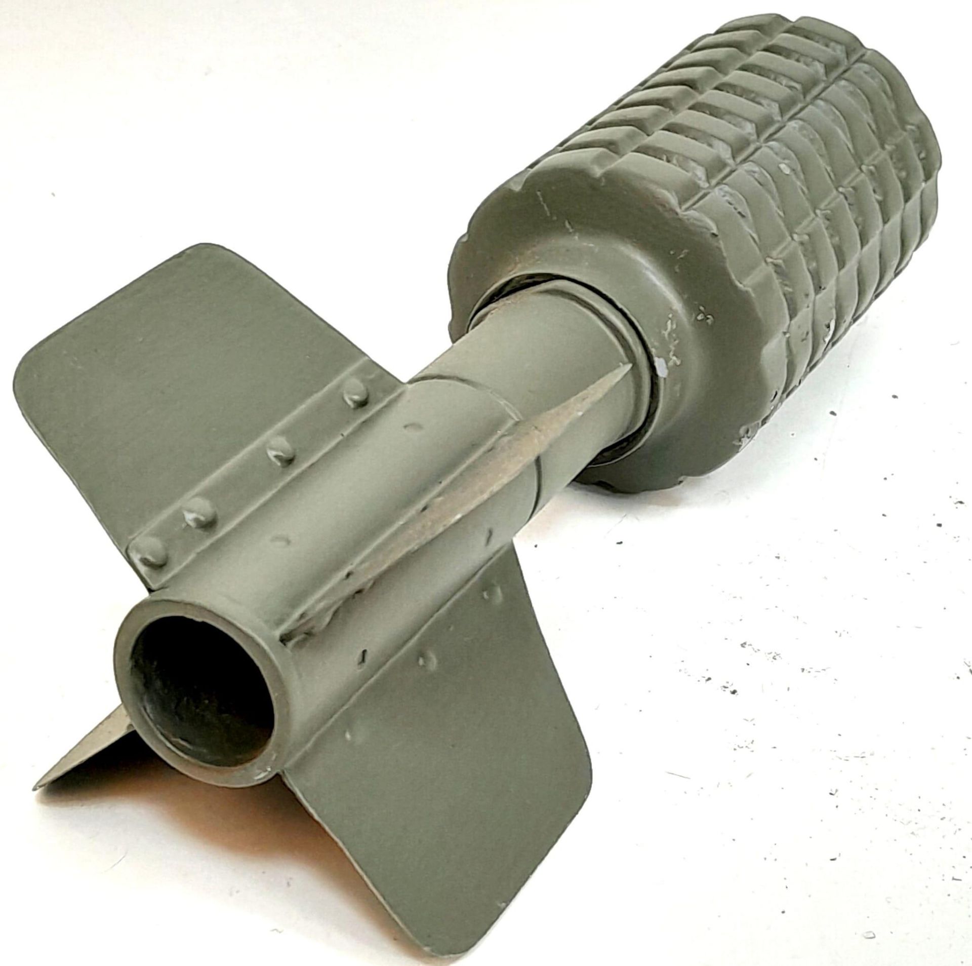 INERT WW1 German Museum Quality Restored Granatenwerfer Spigot Mortar Round. UK Mainland Sales Only. - Image 2 of 3
