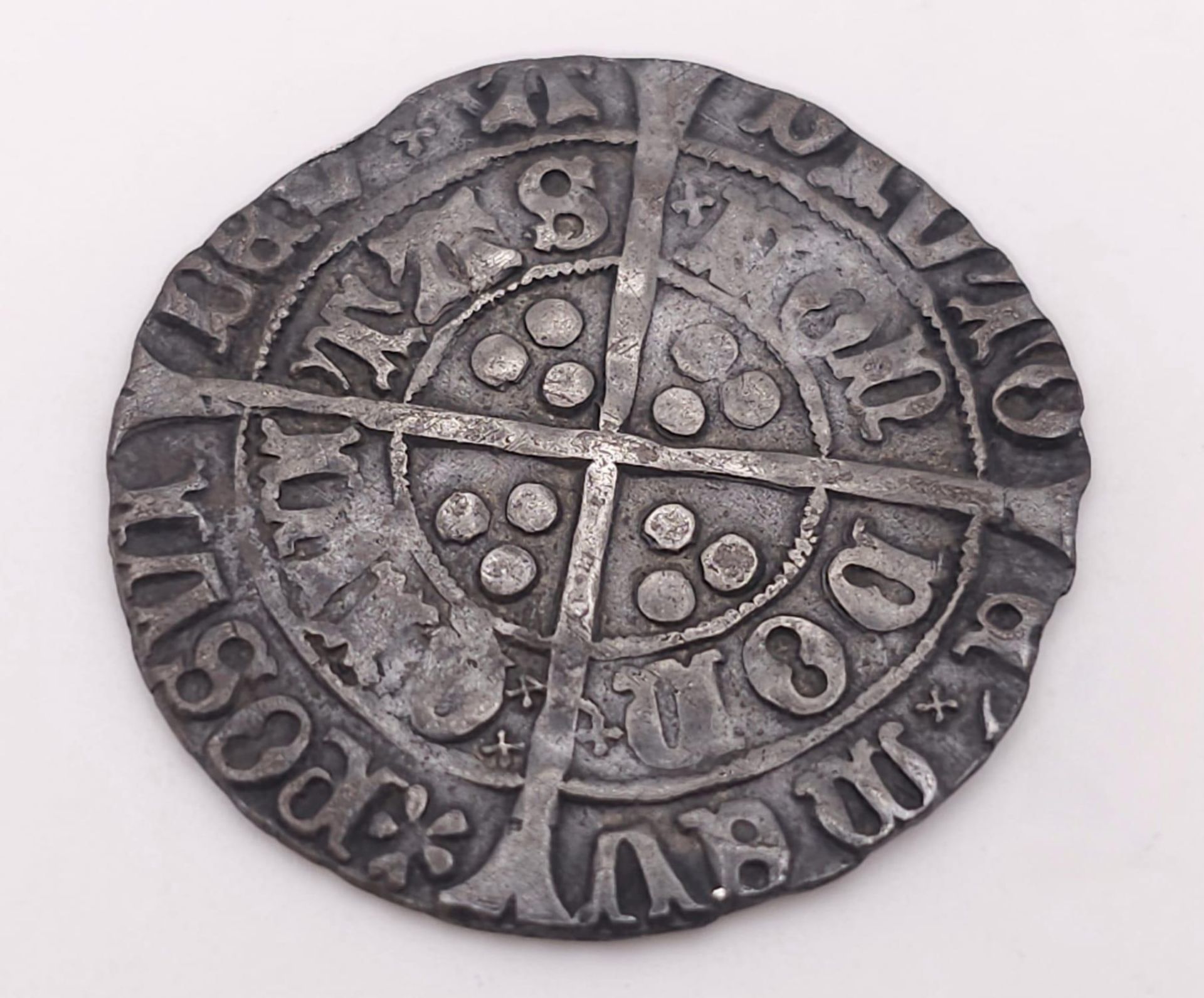 A Henry VII (1485-1603) Silver Groat Hammered Coin. Please see photos for conditions. S2199. - Image 5 of 8