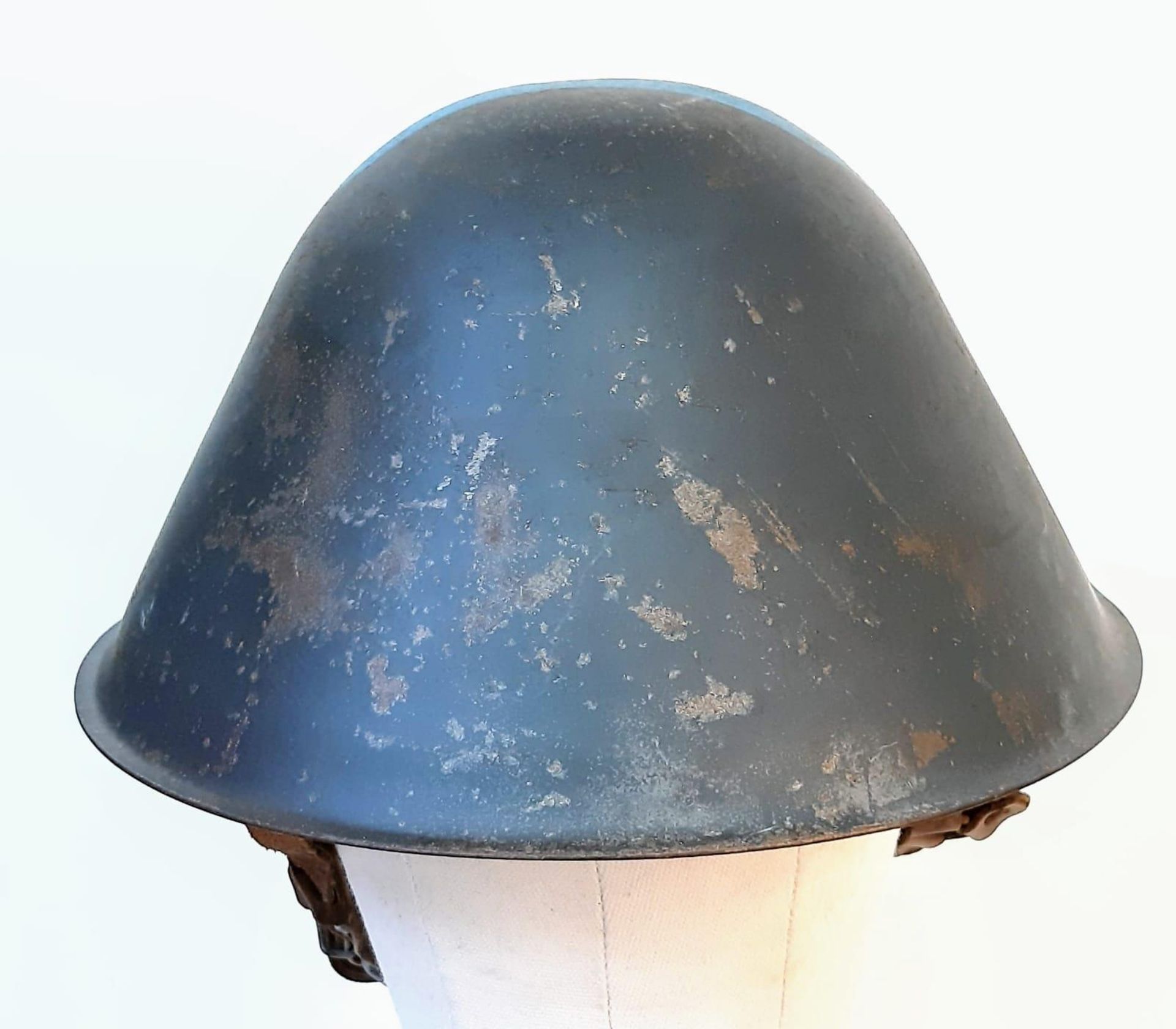 Cold War Period East German M56 Memorial Helmet. Hand painted picture of an East German Built - Image 3 of 6