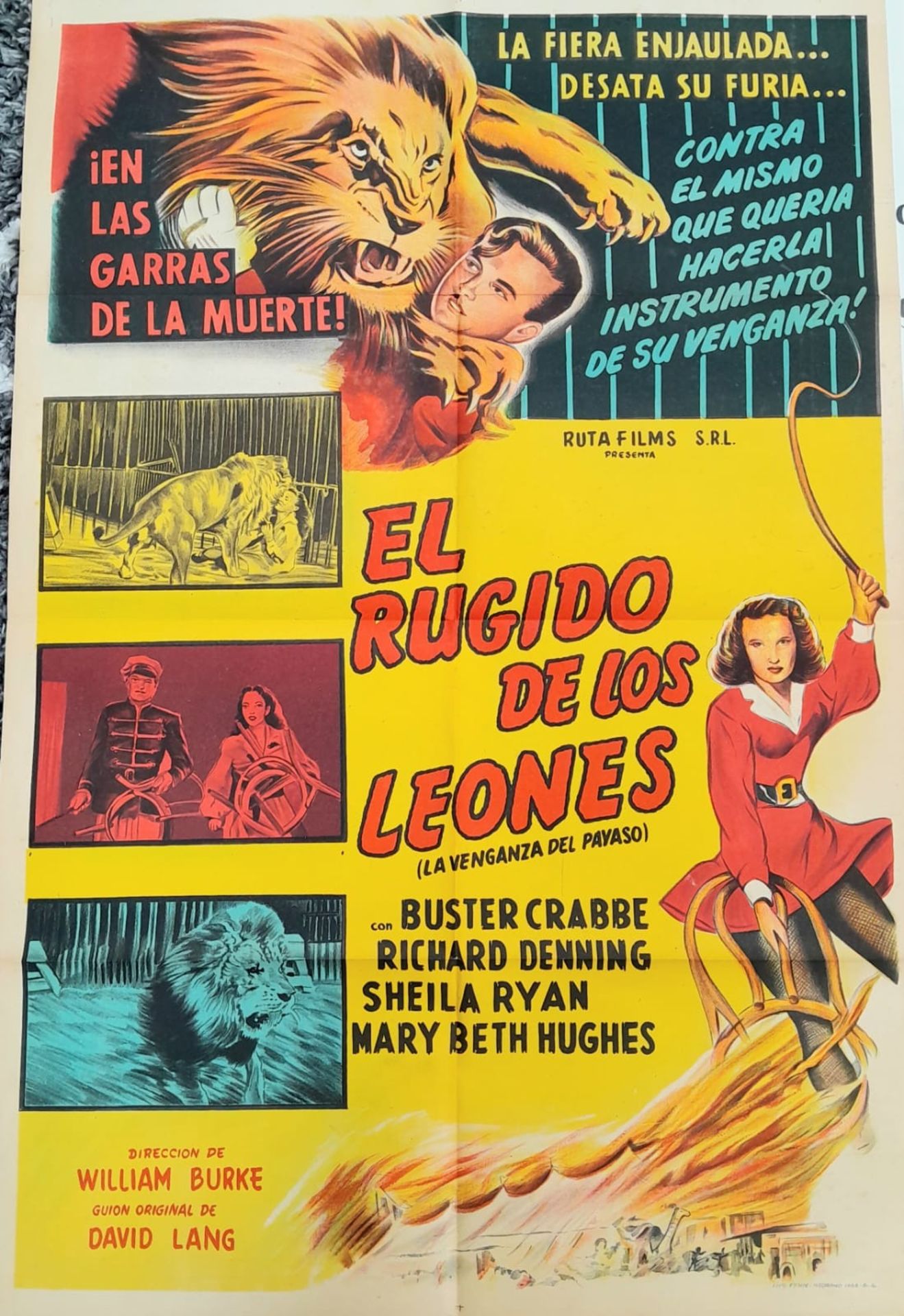 18 Vintage Argentinian Movie Posters - Horror and Thriller Genres. Folded. - Image 4 of 6