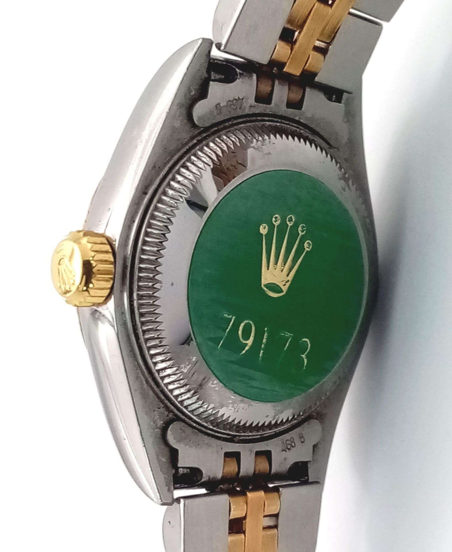 A Rolex Bi-Metal Oyster Perpetual Datejust Ladies Watch. 18k gold and stainless steel bracelet and - Bild 7 aus 11