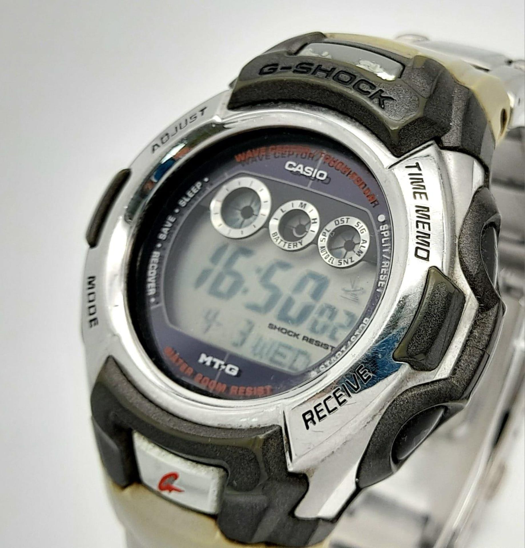 A Men’s Casio Model 2870 Wave Ceptor/ Tough Solar Watch. 45mm Case. Working Order, Complete with Box - Bild 3 aus 19