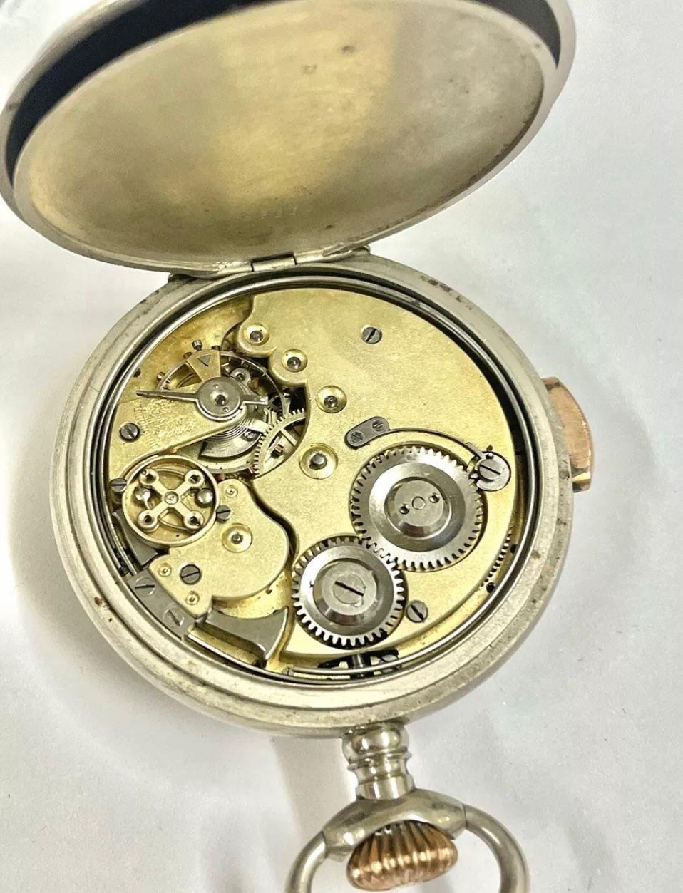 Vintage quarter repeater pocket watch , chimes , good balance . Sold as found - Image 3 of 4