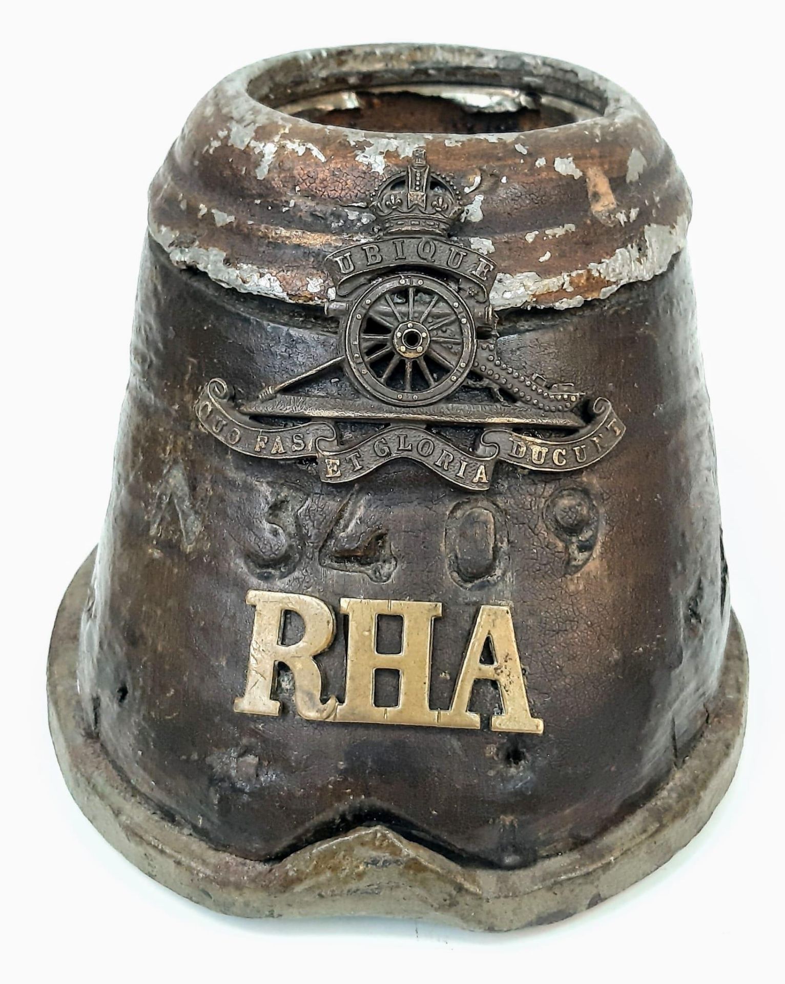 WW1 Trench Art Horse Hoof from a Horse in the Royal Horse Artillery during the First World War.