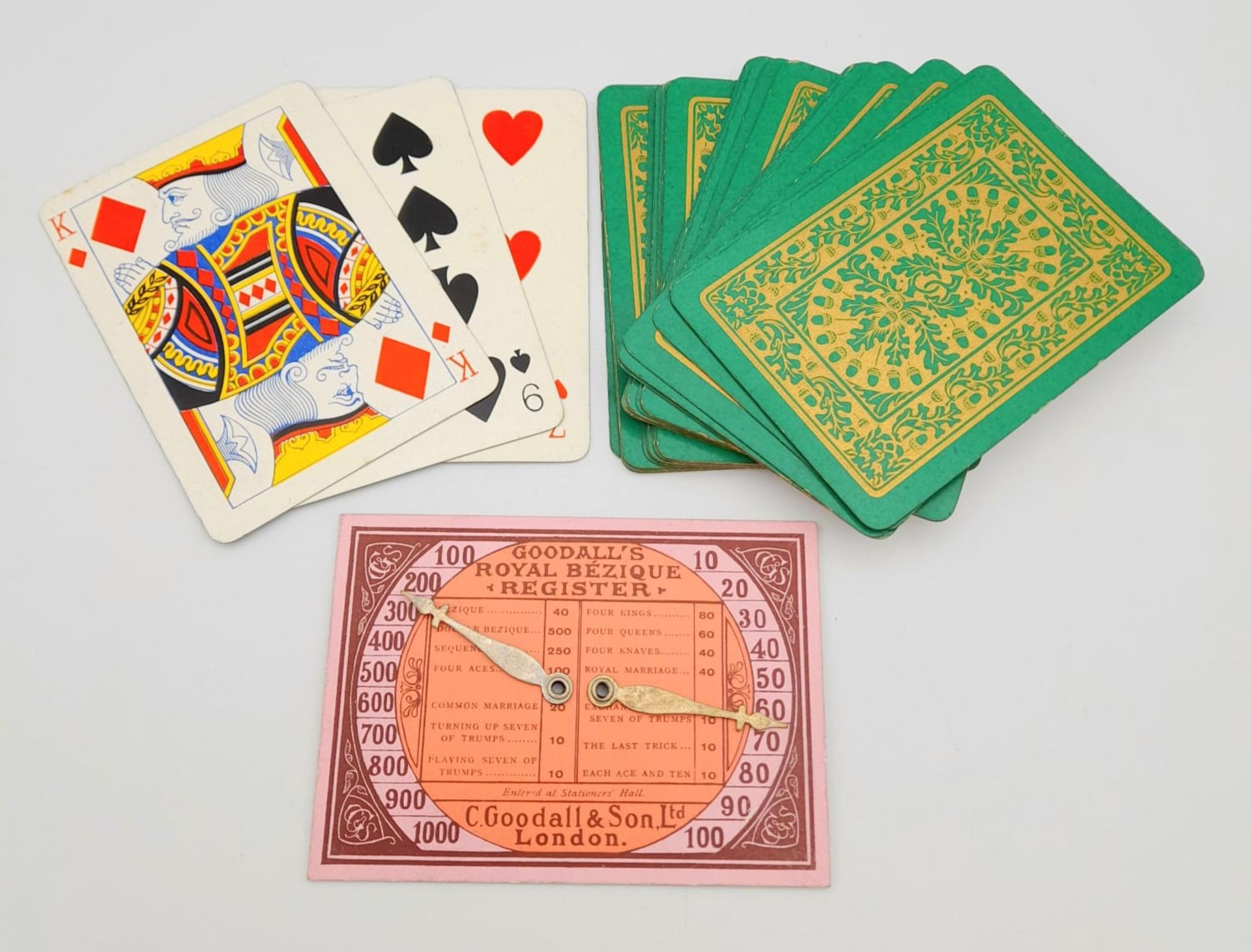 The Royal Game of Bezique Vintage Card Game. In good condition, in original packaging. - Image 4 of 5