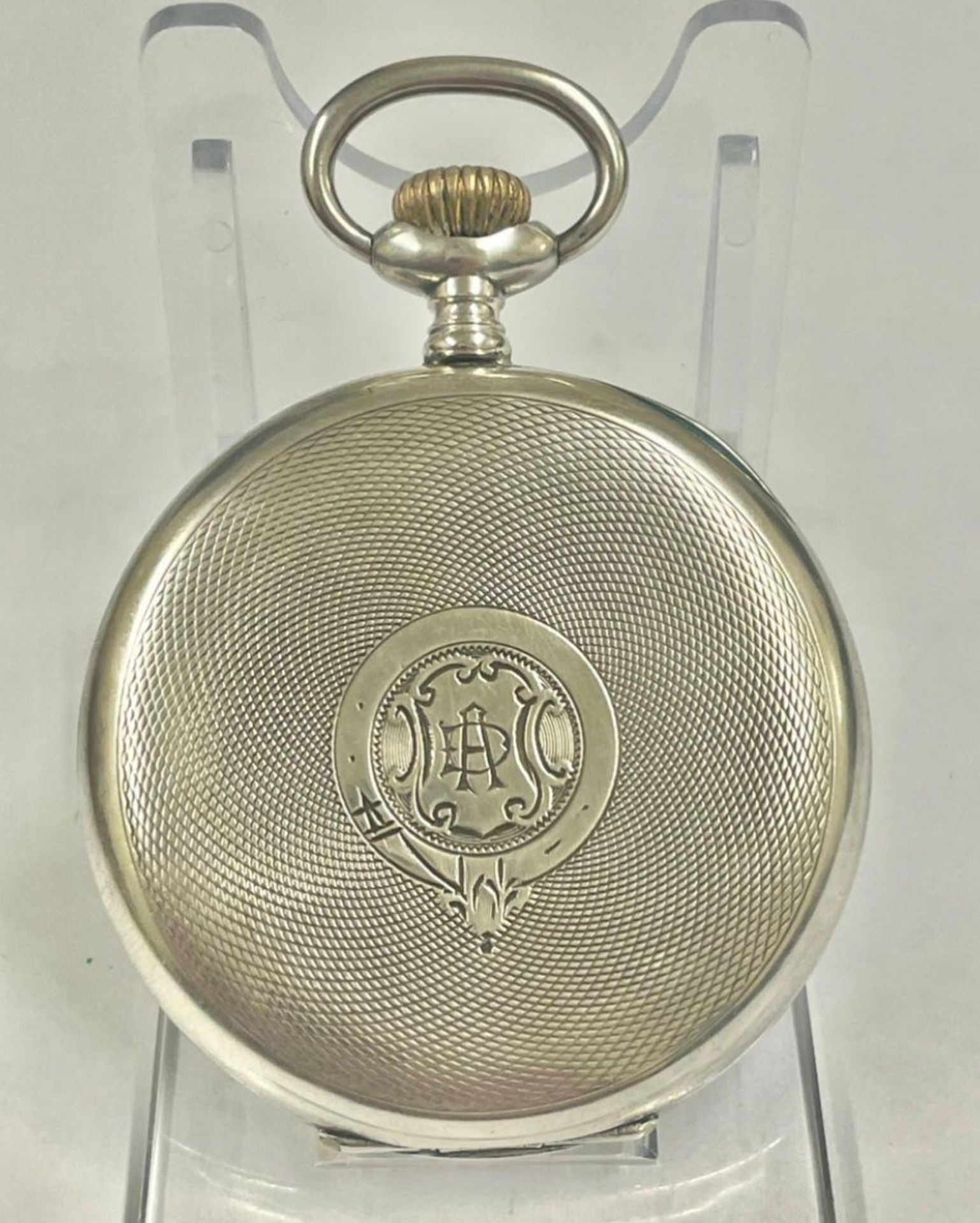 Vintage gents silver Masonic pocket watch Working - Bild 3 aus 3