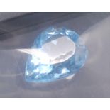 A 22.30ct Blue Topaz Gemstone. AIG Milan Sealed and Certified. Ref: ZK006