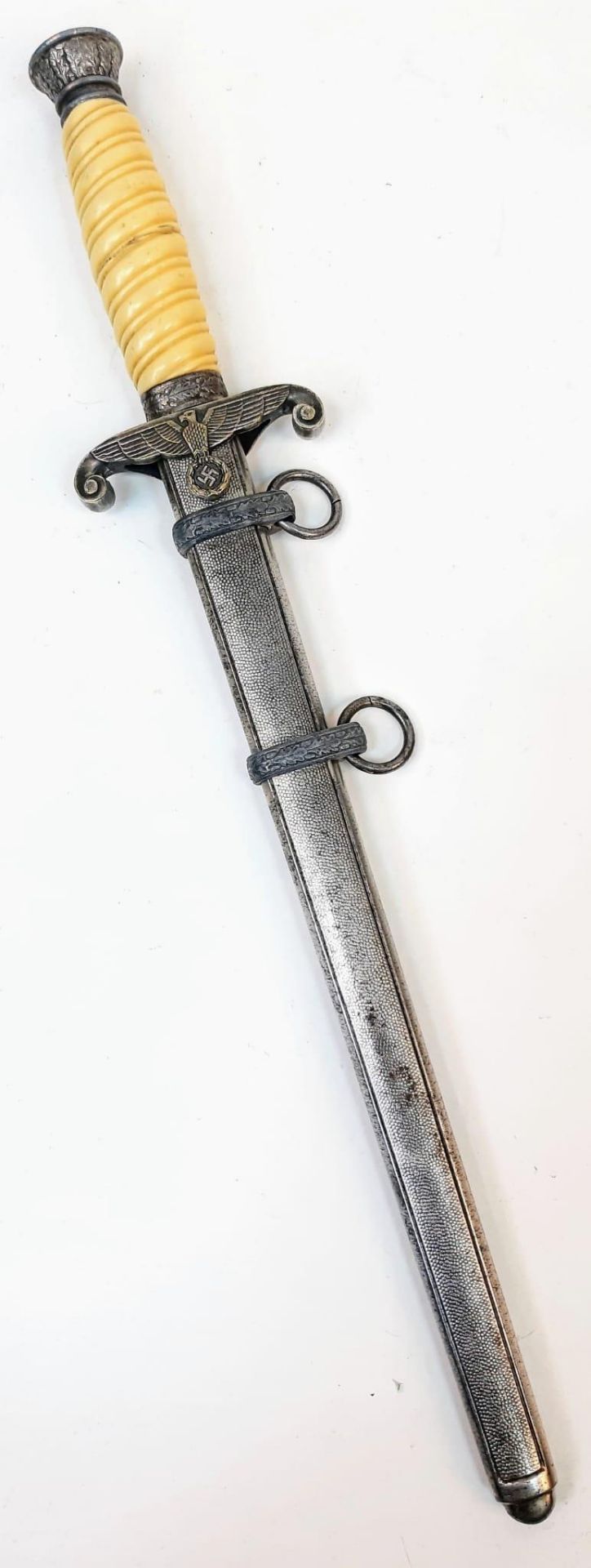 3rd Reich Heer (Army) Officers Dagger. Makers marked but partially removed from sharpening. - Image 12 of 12