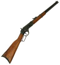 An Inert Copy of a Winchester Lever Action Rifle. Full working action. Full Weight and Size, Metal