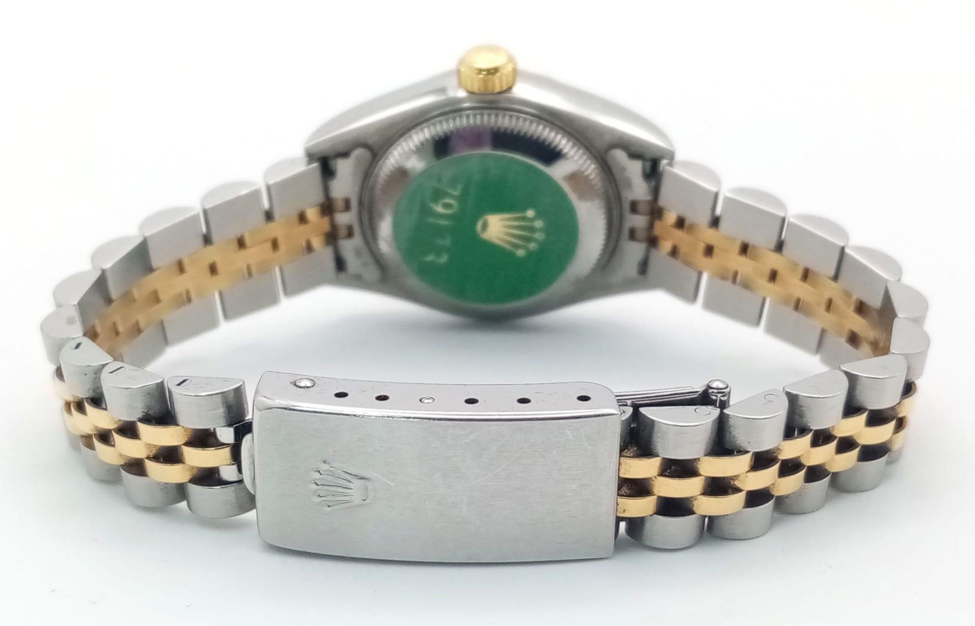 A Rolex Bi-Metal Oyster Perpetual Datejust Ladies Watch. 18k gold and stainless steel bracelet and - Bild 6 aus 11